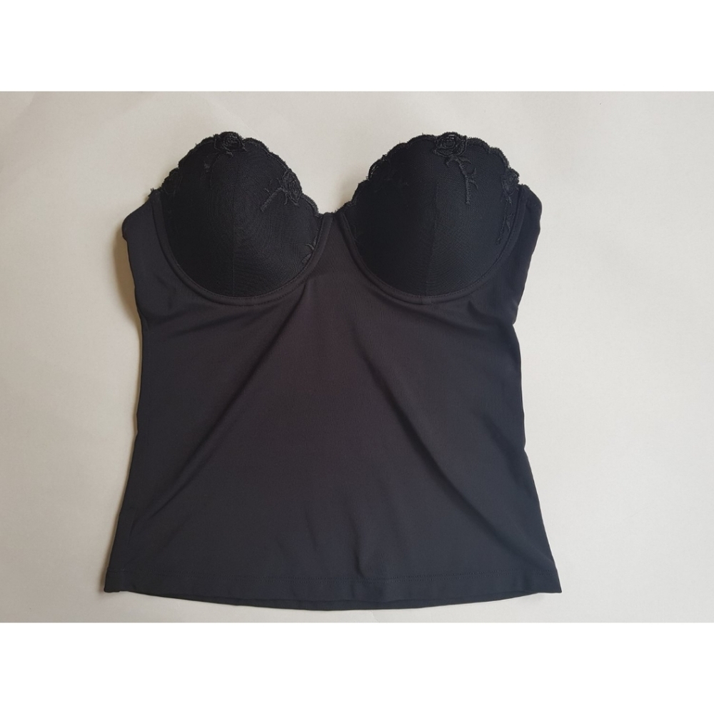Truffles Black Bustier Bra Top
